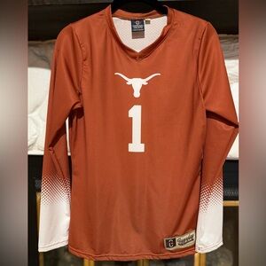 Burnt Orange Texas Longhorn Volleyball Jersey Number 1